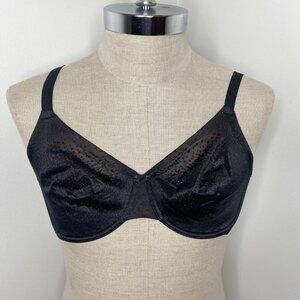 Wacoal Bra 855303 Back Appeal Underwire Black Size 34DD 34E